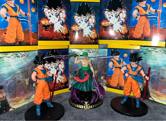Zoro And Goku Action Figurr