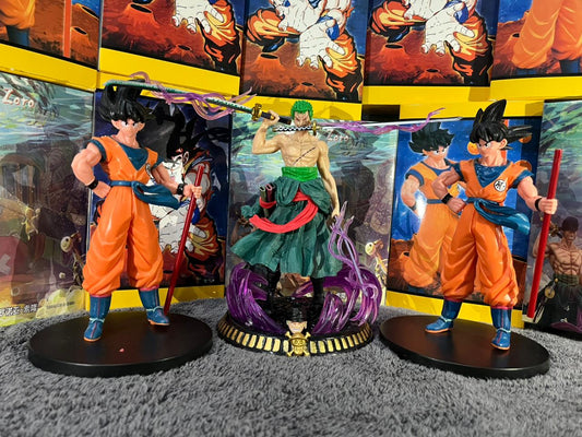 Zoro And Goku Action Figurr